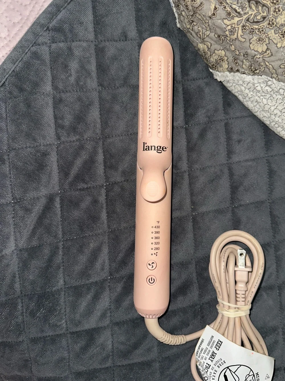 Lange Pink Ceramic Hair Straightener / Curling Iron